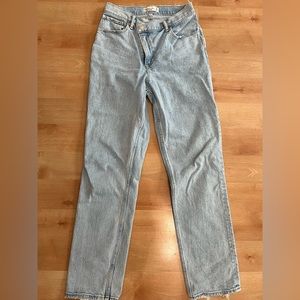 Abercrombie & Fitch Curve Love Ultra High Rise 90s Straight Jean